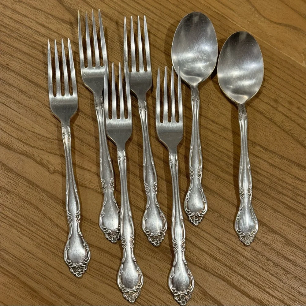 Oneida Community Affection Silverplate 1960 Flatware ( set of 7)